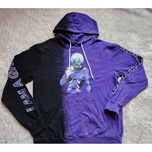Hot Topic Tokyo Ghoul Purple Split Hoodie Mens Size Medium Ken Kaneki Anime